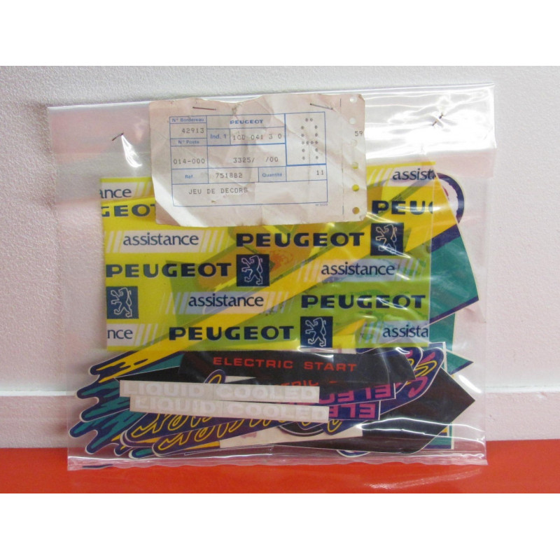 NEW SET OF PEUGEOT XP SUPER AVENGER STICKERS