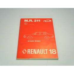MANUEL DE REPARATION ORIGINAL EN FRANCAIS M.R.211 RENAULT 18