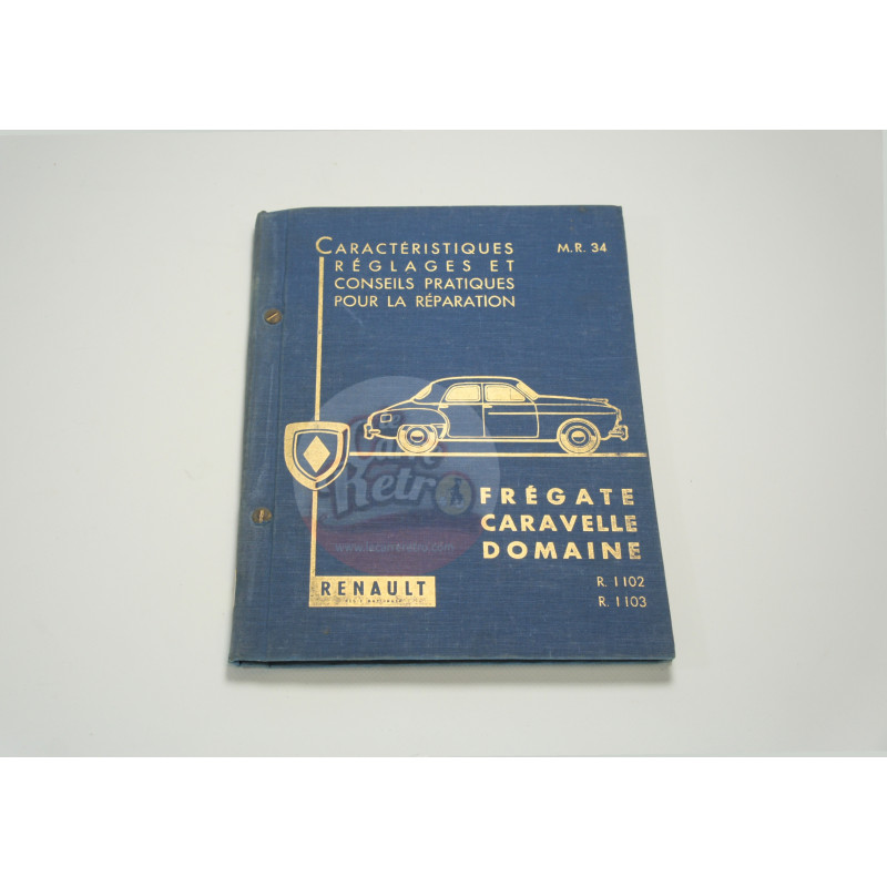 USED FRENCH ORIGINAL RENAULT CARAVELLE -DOMAINE-FREGATE REPARATION MANUAL M.R.34